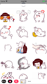 Funny Bunny Animated Stickers screenshot