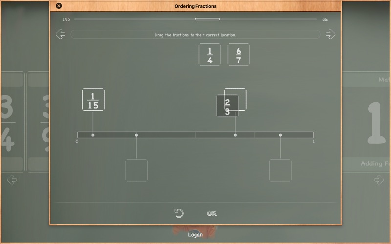 MathBoard Fractions iPhone screenshot