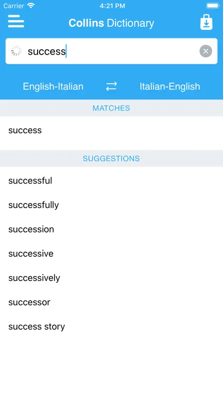 Collins Italian Dictionary screenshot 5 of 5