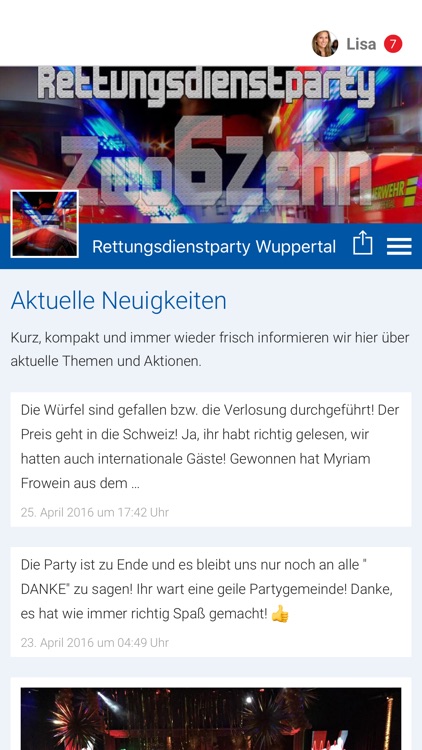 Rettungsdienstparty Wuppertal