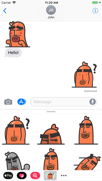 Sausage and Friend Stickers screenshot 3