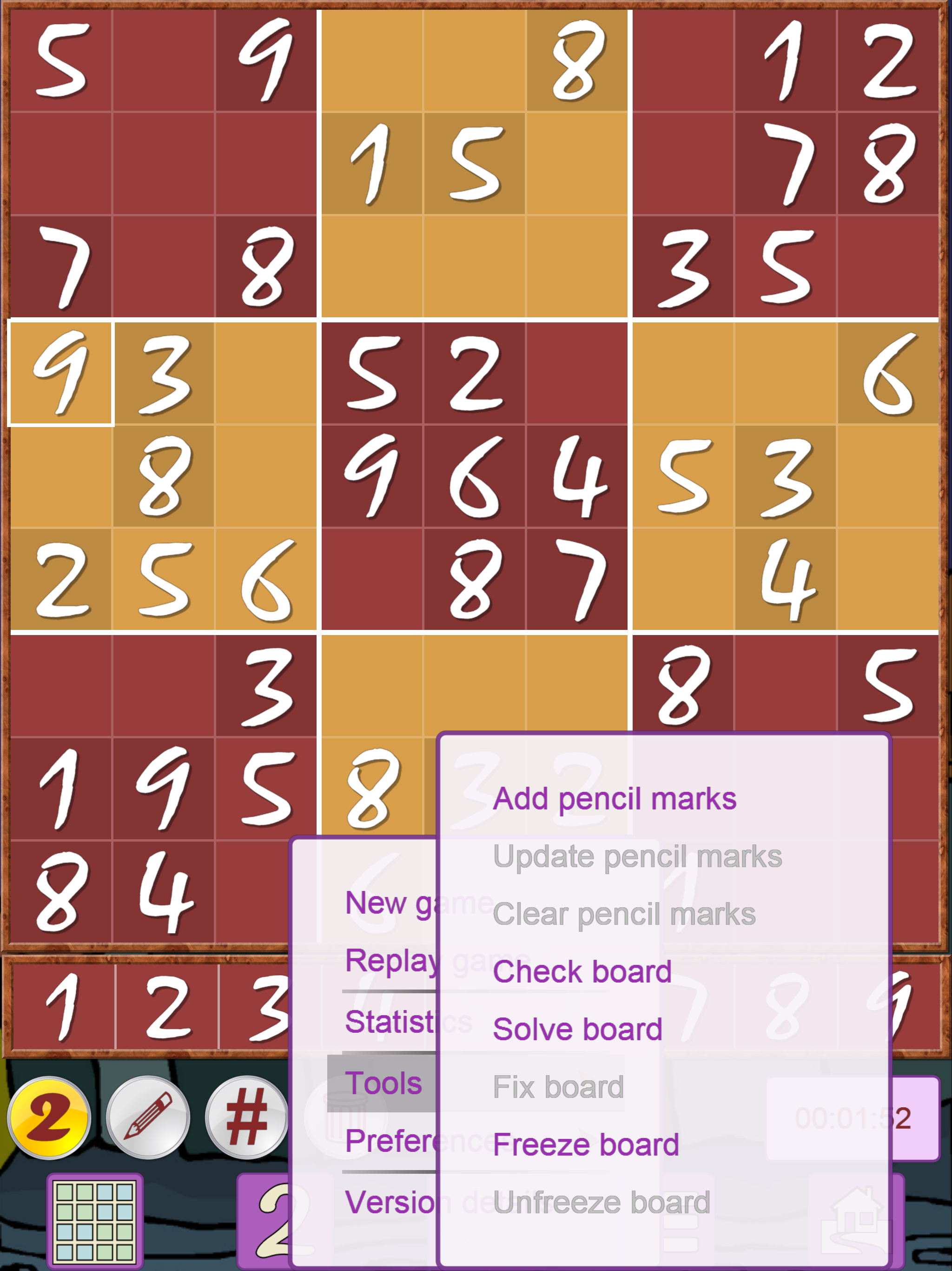 Sudoku V+, soduko puzzle game
