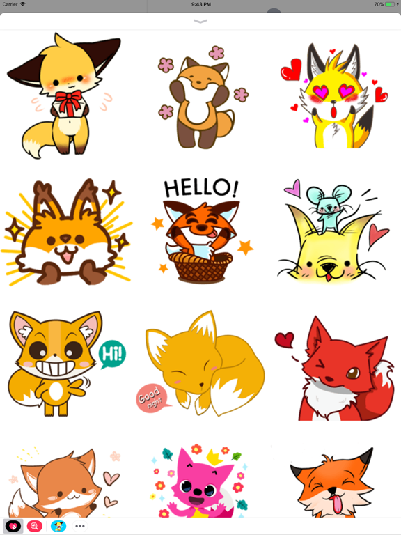 Screenshot #4 pour Fox Stickers Collection