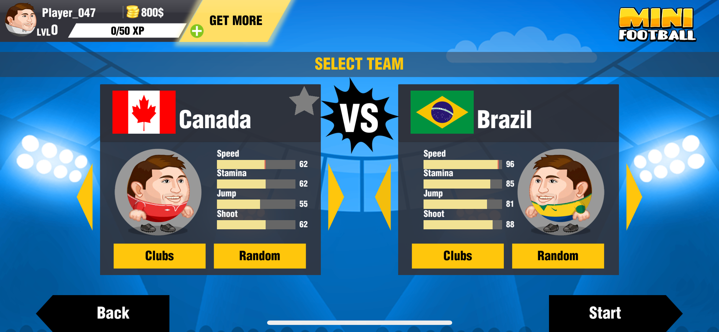 Mini Football Head Soccer screenshot 5