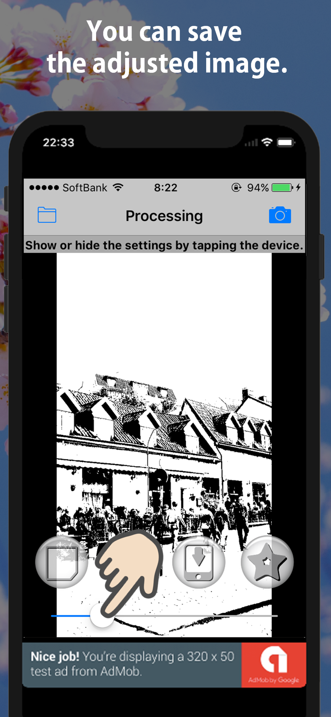 Easy binary photo effector