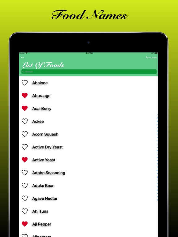 Screenshot #5 pour Food Dictionary And Info