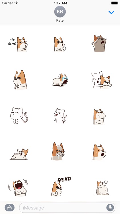 Dog and Cat Love Story Sticker