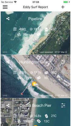 Eddy Surf Report Wave Forecast screenshot 1