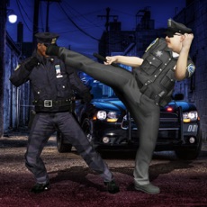 Activities of Police Karate Fighting Warrior