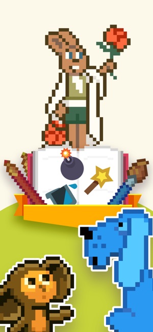 Pixel stories: coloring book