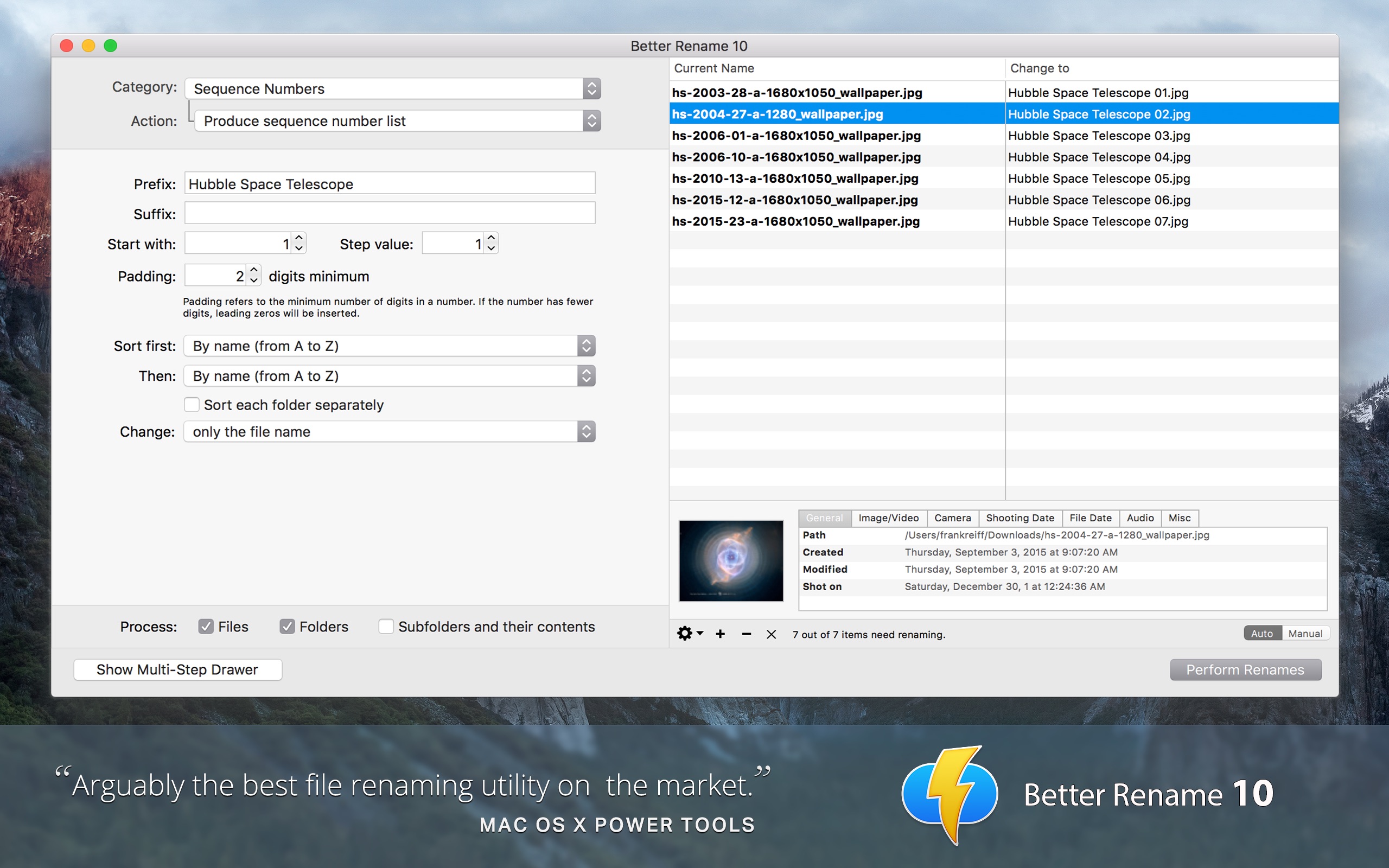 Screenshot do app Better Rename 10