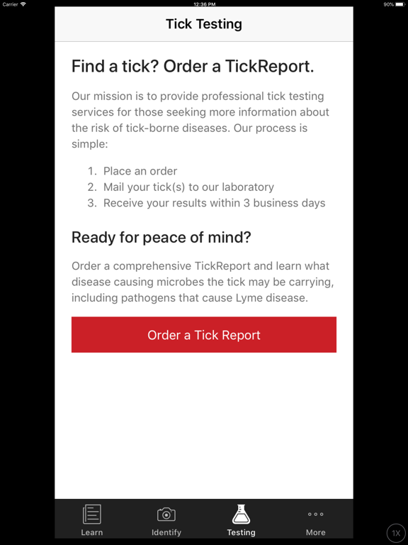 TickReport iPad screenshot 6 - Health & Fitness app