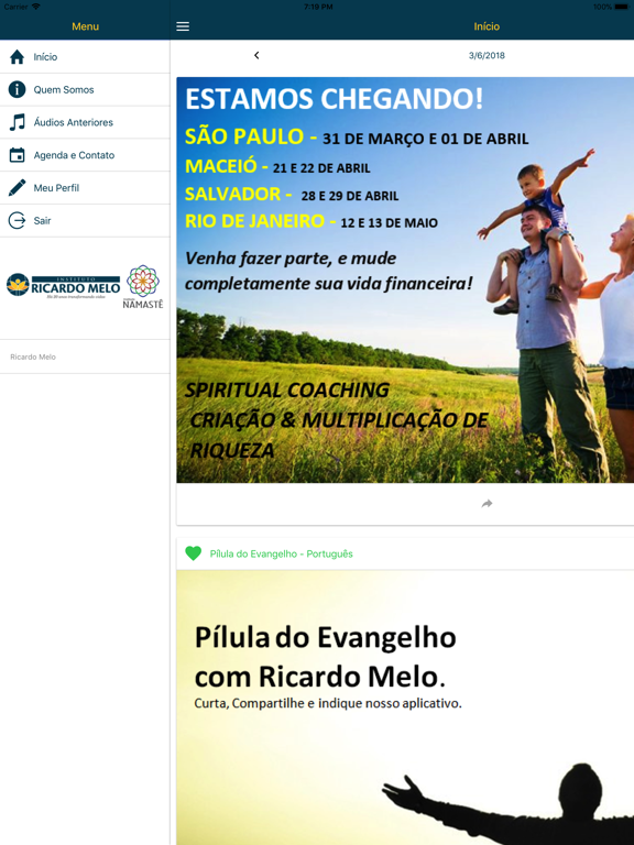 IRM Oficial iPad screenshot 1 - Entertainment app