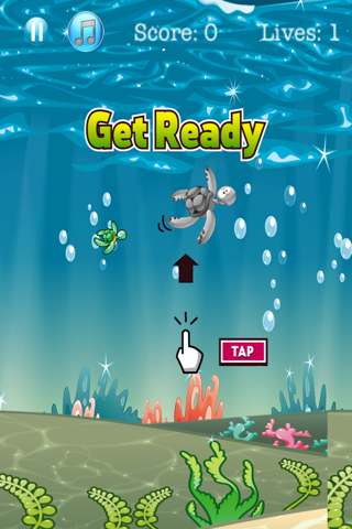 Flappy Turtle - Ocean Jump! screenshot 2