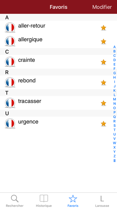 Dictionnaire Chinois-Français Screenshot