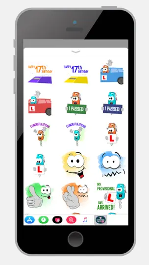 Captura de pantalla de Learn To Drive Sticker Pack en iPhone 1
