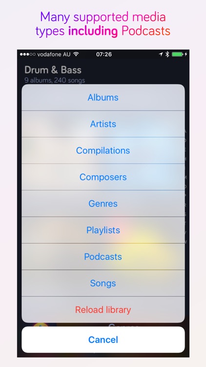 Harken Music and Podcast Player for iPhone