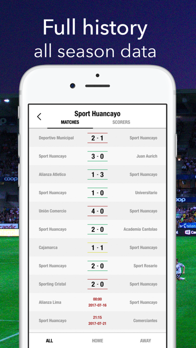 Live Primera Division Peru iPhone screenshot 5 - Sports app