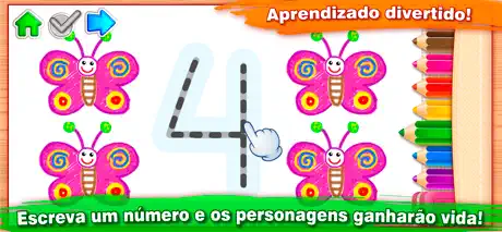 Jogos infantis crianças pintar