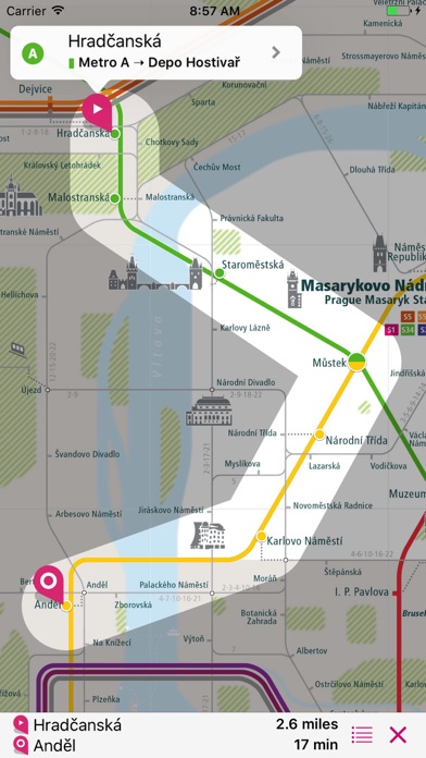 Screenshot #3 pour Prague Rail Map Lite
