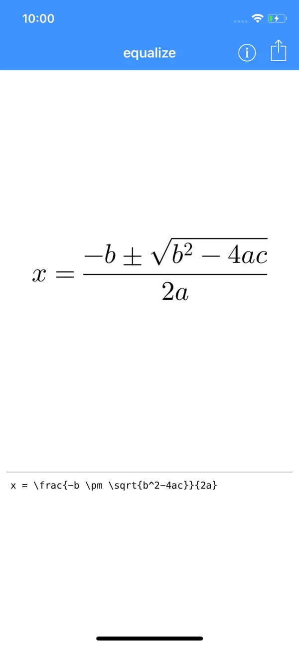 #1. equalize (iOS) Door: Hans Schulein