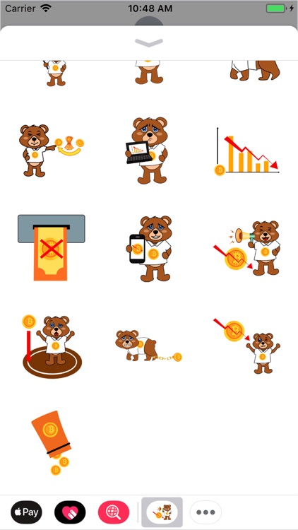 Bitcoin Bear Stickers