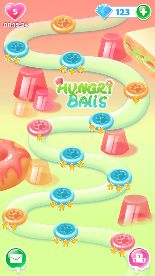 #2. Hungry Balls - fun game (iOS) Podle: OrangesGame Technology Limited