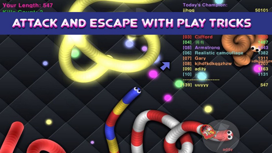 #3. Snake Fire Worm Bot (iOS) Podle: Thi Xoa Pham