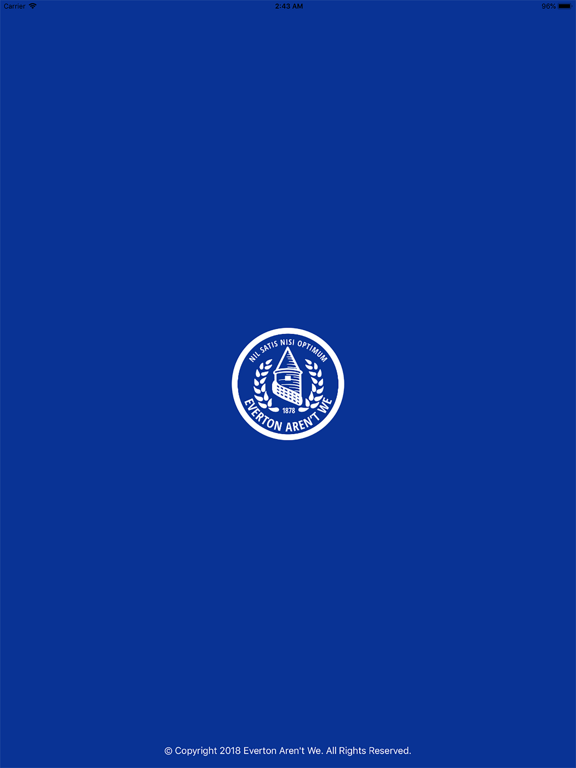 Everton Aren't We iPad screenshot 1 - Sports app