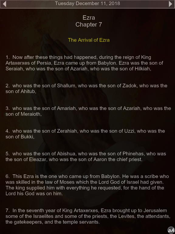 Yearly Bible Reading Calendar iPad screenshot 5 - Lifestyle app