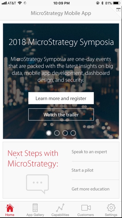 MicroStrategy Mobile iPhone