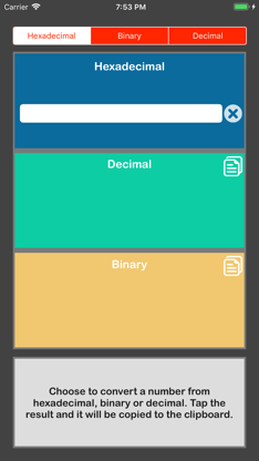 Hex to Decimal Converter screenshot 1
