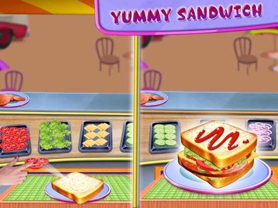 Fast Food Truck Park Chef Game iPad screenshot