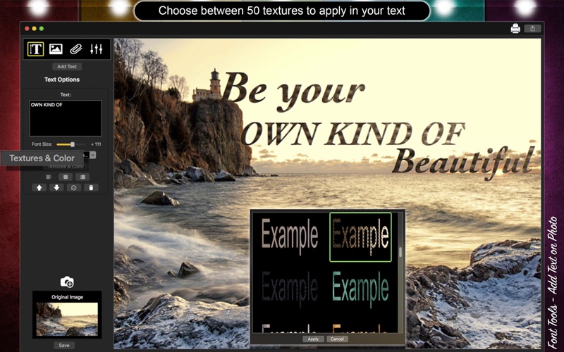 Font Tools - Add Text on Photo Screenshot 2 - AppWisp.com Font Tools - Add Text on Photo Screenshot 2 - AppWisp.com
