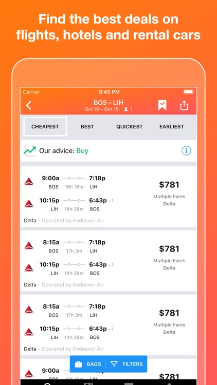 KAYAK Flights, Hotels & Cars screenshot-0