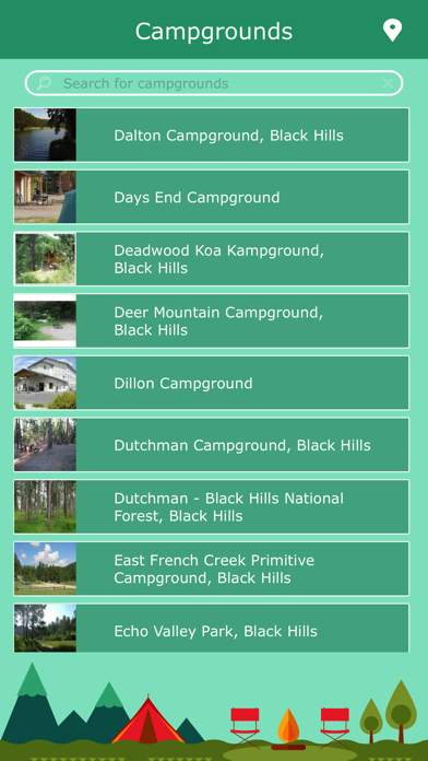 South Dakota Camping Locations screenshot 2