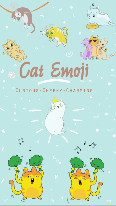 Screenshot #1 pour Funny Cat Emoji Stickers