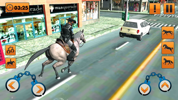 Horse Police Crime Chase