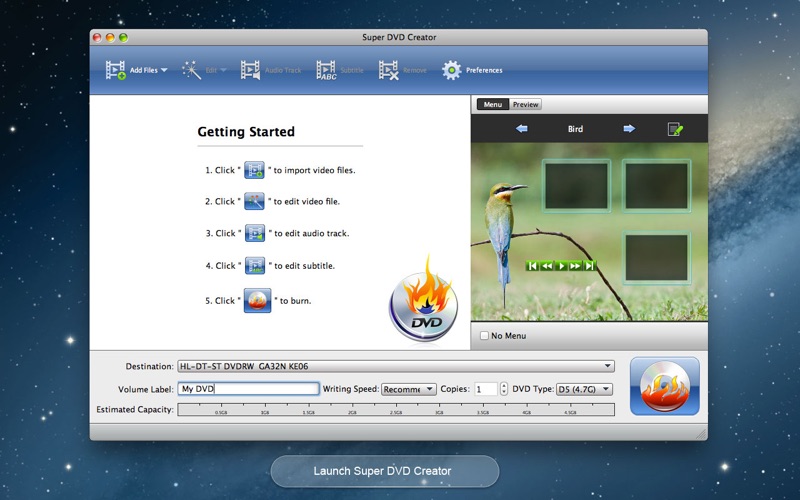 Screenshot #2 for Super DVD Creator Burner