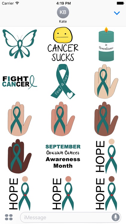 Ovarian Cancer Stickers