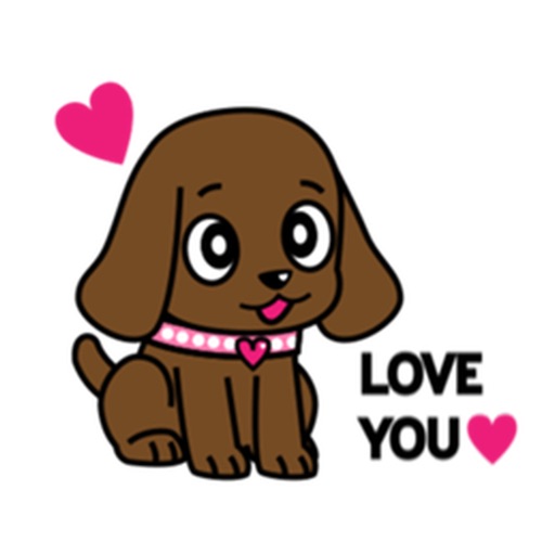 Chocolate Labrador Retriever Dog Sticker icon