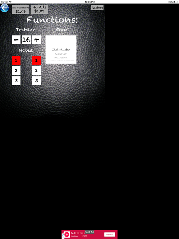 IsI Notebook iPad screenshot