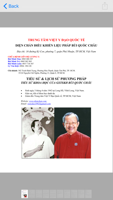 Diện Chẩn BQC Lite iPhone screenshot 5 - Medical app