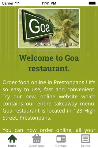 Goa restaurant screenshot 2