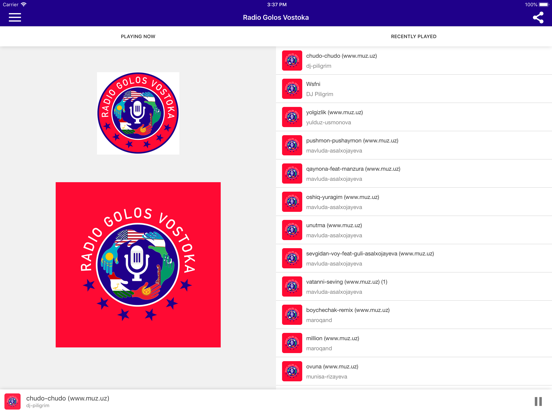 Radio Golos Vostoka iPad screenshot 3 - Music app