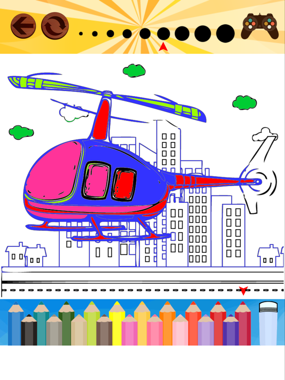 Screenshot #6 pour Airplane Coloring Books