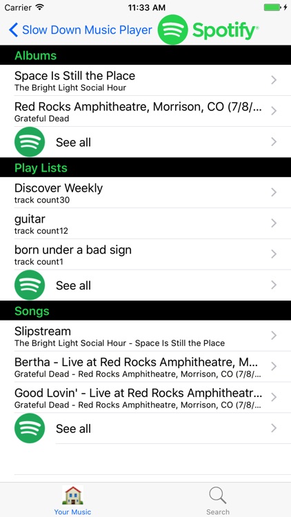 Slow Down Music Player