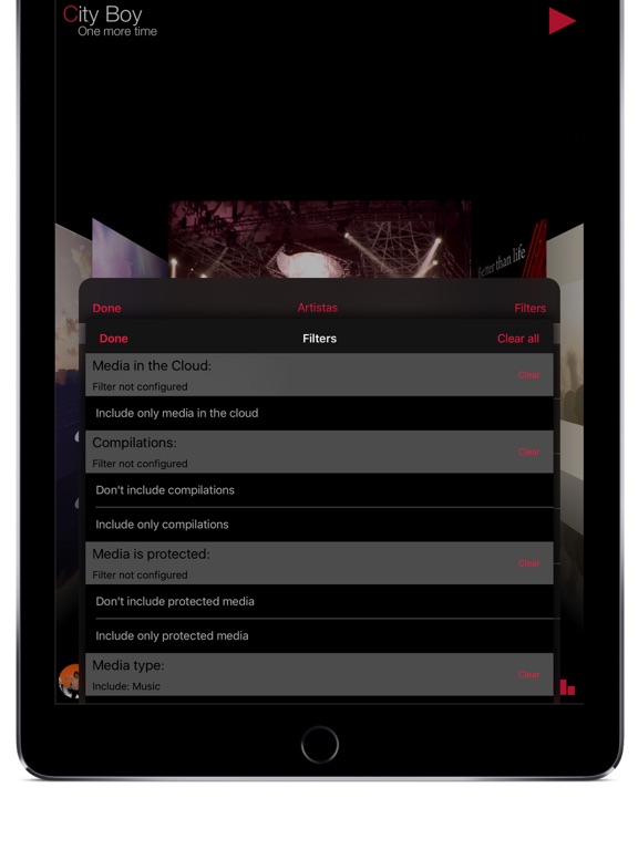 TunesFlow - Music Player with Equalizer iPad screenshot 4 - Music app