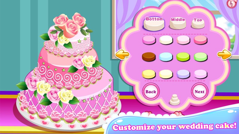 Rose Wedding Cake Cooking Game screenshot 6