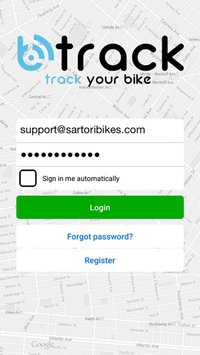 Screenshot #1 pour BTrack - Antifurto per bici